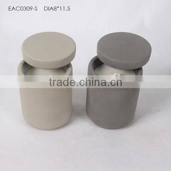 Carrara White Marble Candle Holder Candle Jar with Copper Lid