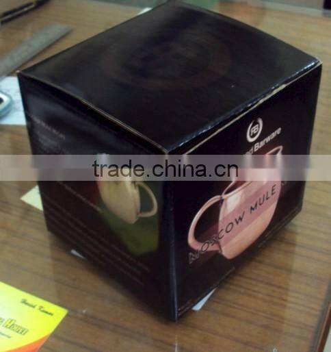 100% PURE COPPER FDA APPROVED HAMMERED BARREL DRINKING MUG WITH RIVETED HANDLE FOR MOSCOW MULE, VODKA