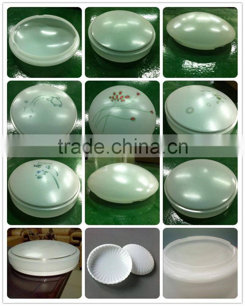 Custom flower led lamp shade and cover by thermoforming