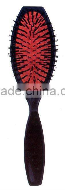 Paddle cushion plastic hair comb