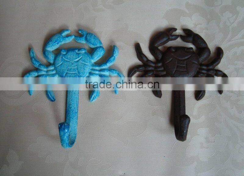 Cast iron decorative coat hook