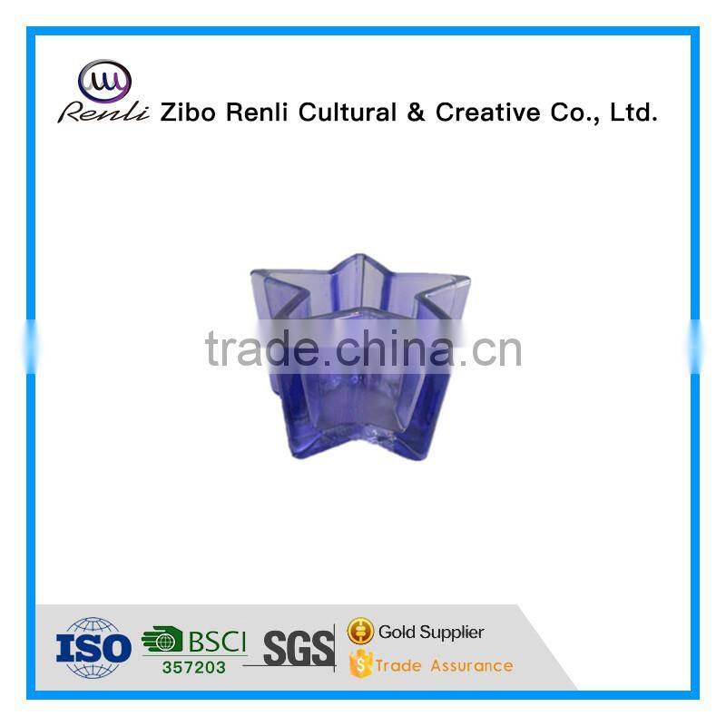 Star Shape Votive Modern Christmas Glass Candle Holder