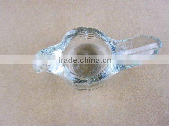 Bird shaped glass candle holder / glassware