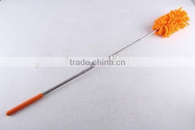 duster with retractable stainless steel rod/Chenille duster