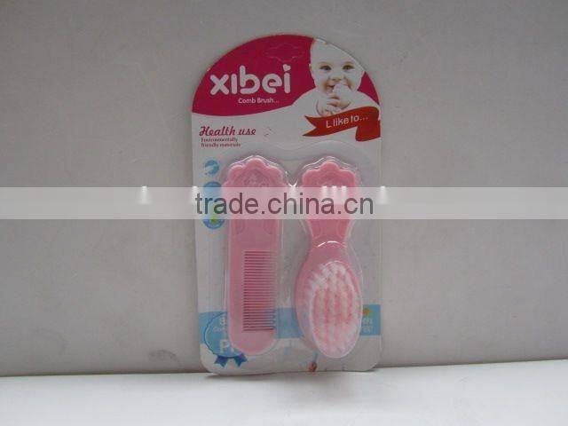 Plum blossom shaped comb with brush for children/plastic hair brush