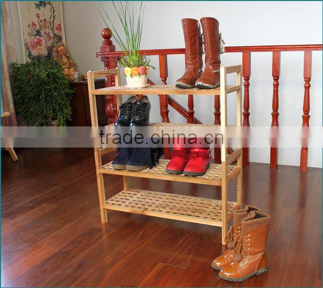 Hot selling economical walnut shoe rack