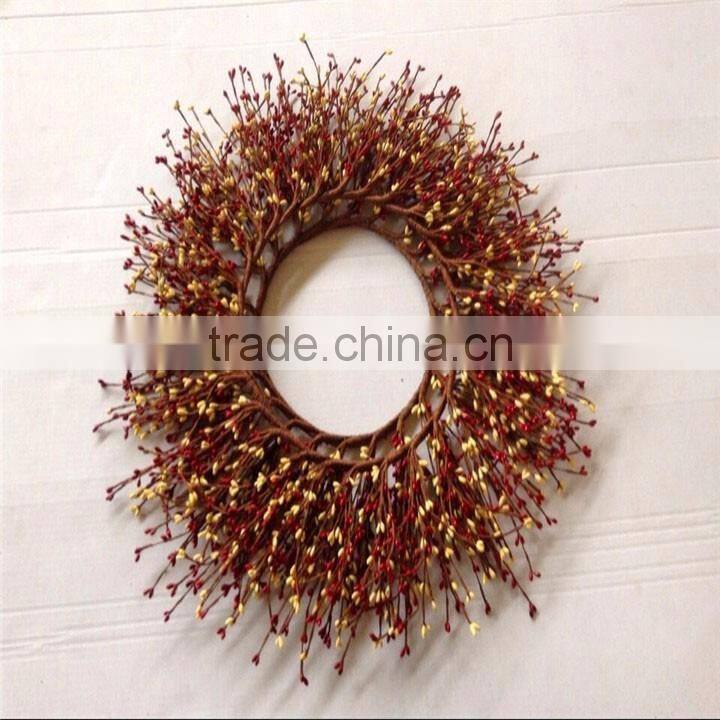 most selling items from China artificial berry wreaths for Christmas decor