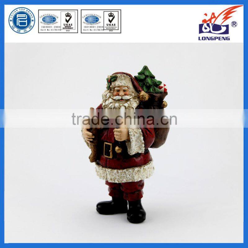 Resin Santa Claus Figurines for Table Decoration