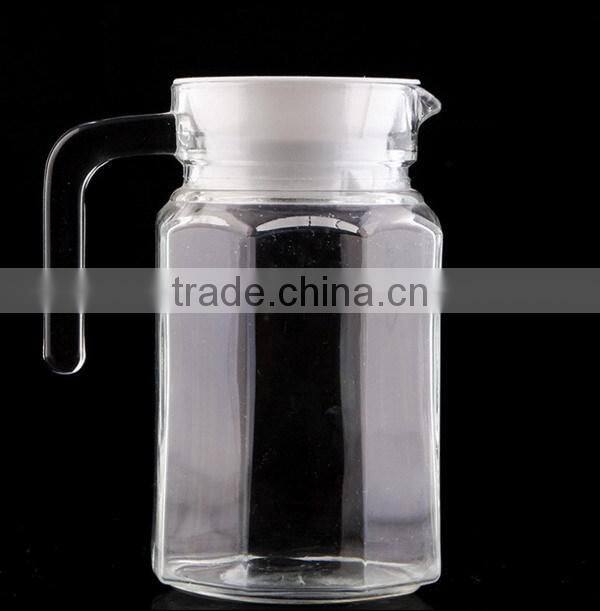 Hot style 0.5L transparent high clear juice octagonal glass pot
