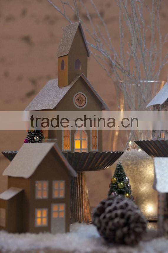 Christmas Village Pop-up Paper Village,church