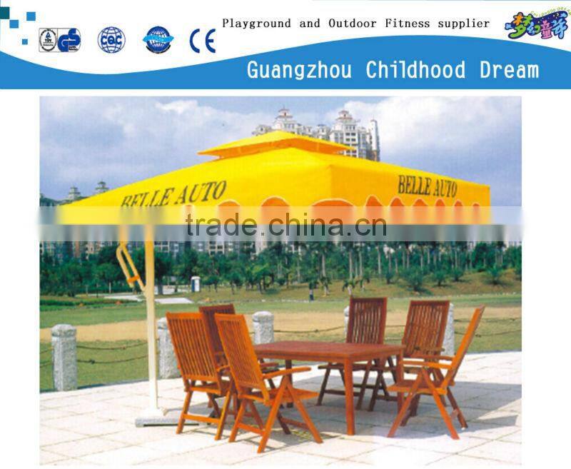 (HD-19602)Garden bench with umbrella wood