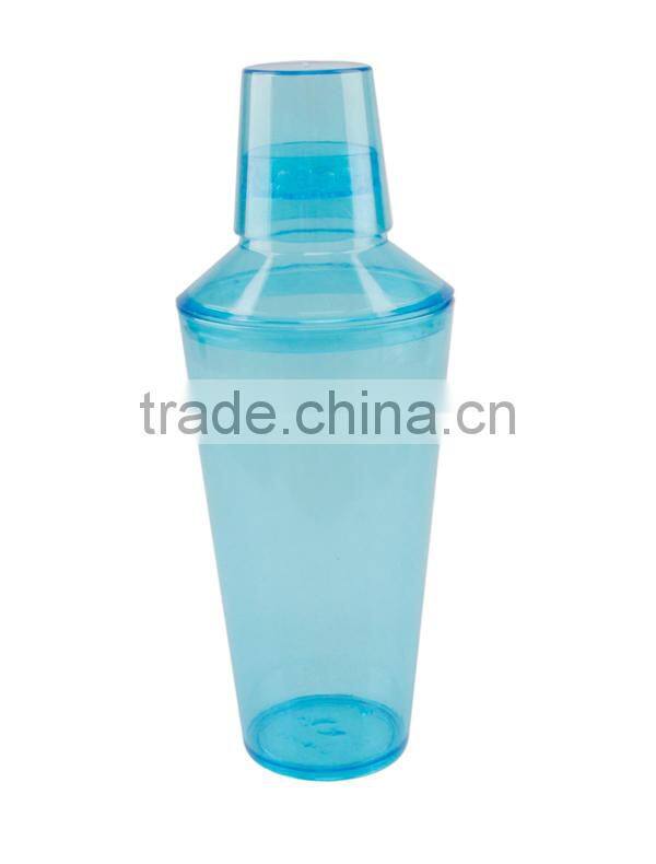PS Customed Logo Middle Size Plastic Mini Cocktail Shaker