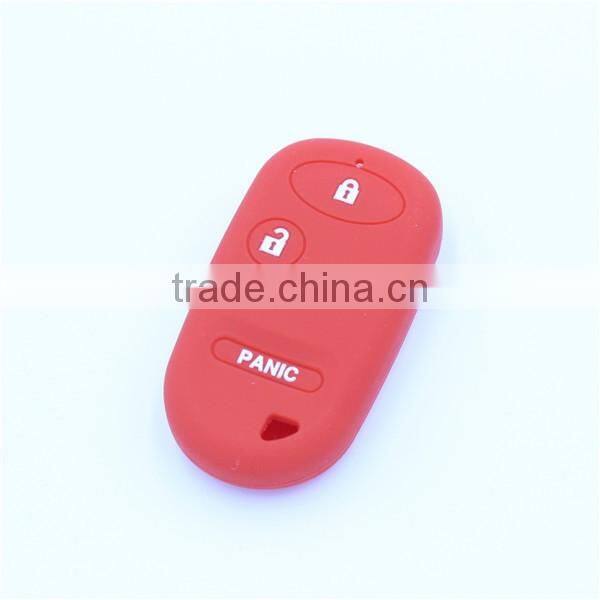 3 buttons silicone car key cover for honda in stcon much colors