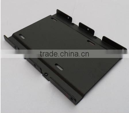 2.5" to 3.5" black aluminum SSD adaptor HDD bracket