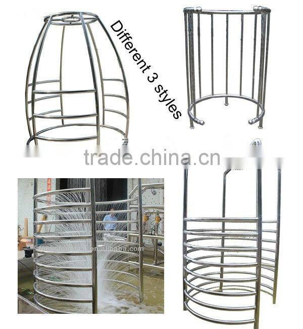 outdoor massage stainless steel waterfall spa artificial waterfall