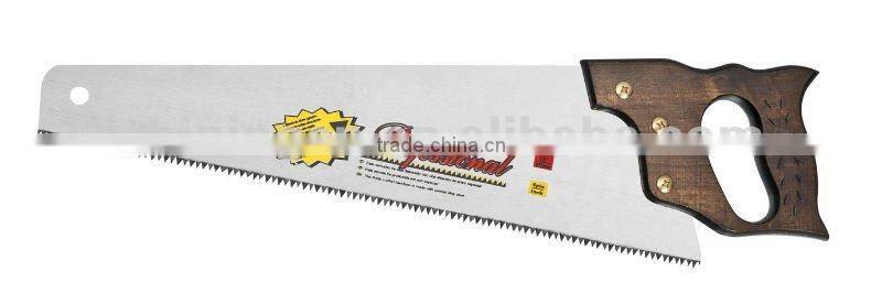 wooden hand saw for cutting wood