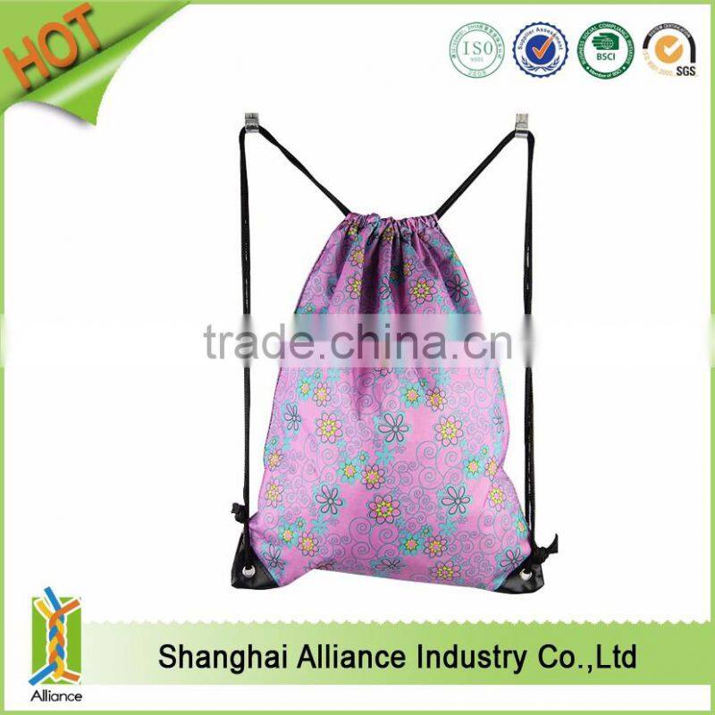 Polyester sports drawstring bag
