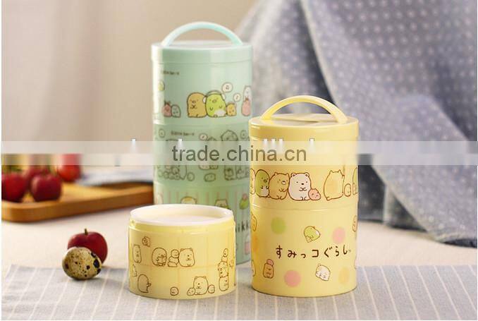 Plastic kids Lunch Box custom High Quality Lunch Box bento box 4 layers for kids students