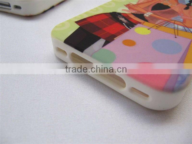 popular most fashion silicone mobile phone case for ip4/4S