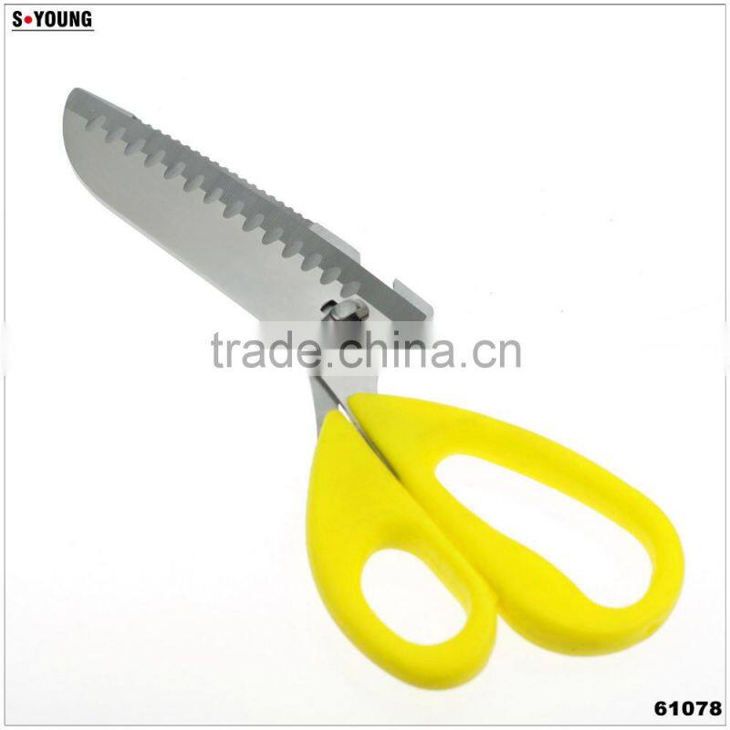 61078 Seperable Colorful kitchen scissors with PP handle kitchen scissors /knife and scissors