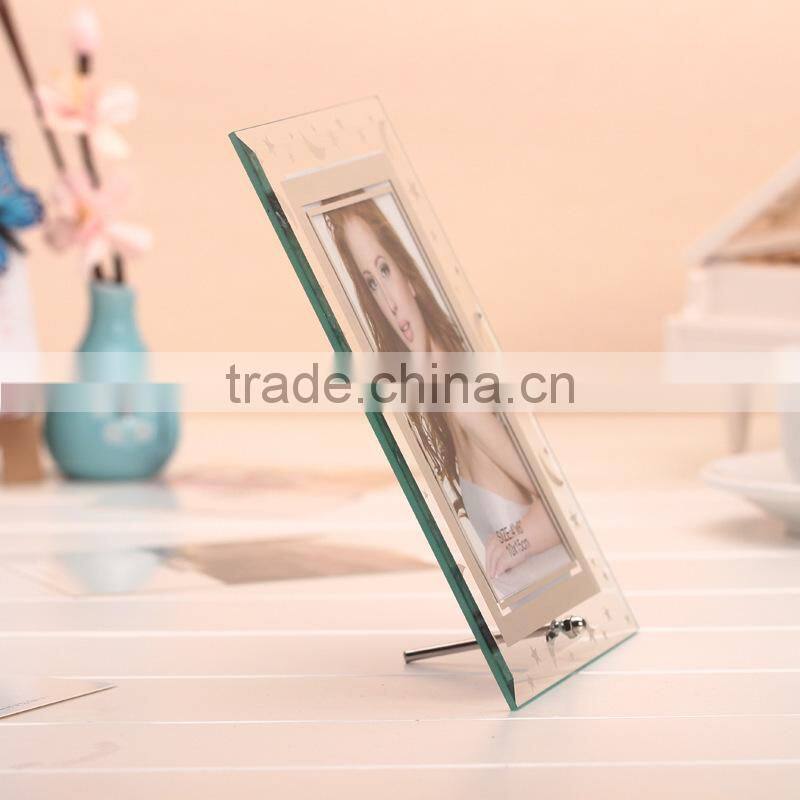High Quality Glass Photo Picture Frame Transparent Stars Glass Picture Frames
