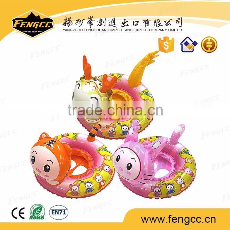 Factory Wholesale water Cartoon inflatable water park Donuts baby swimming ring