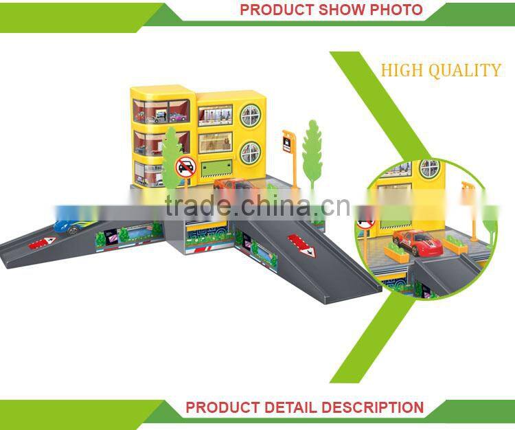 hot selling plastic rail car toy parking toy