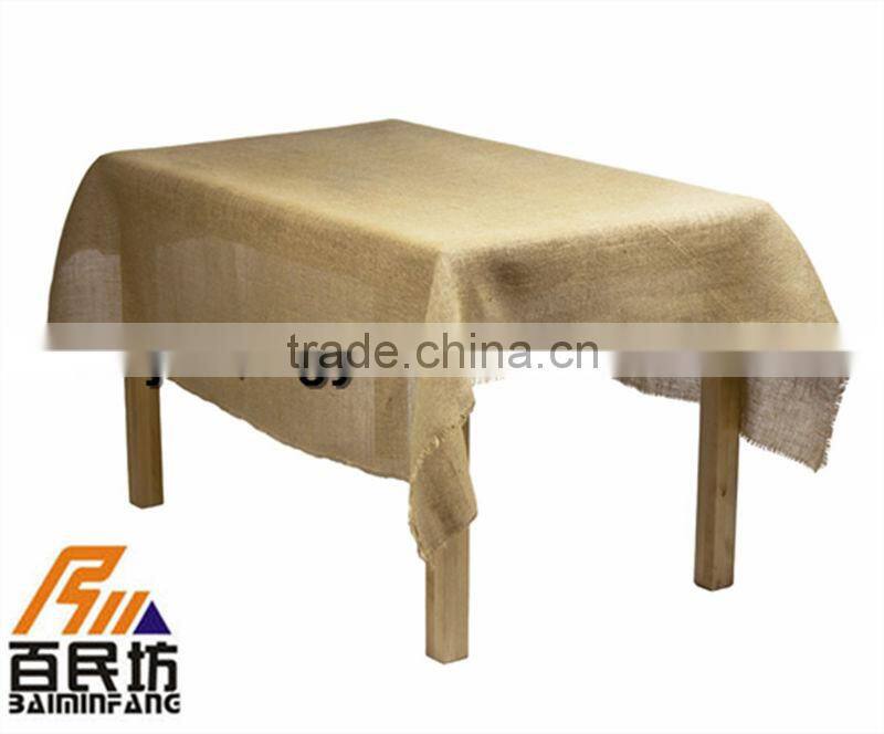 rustic burlap jute table cover 15'' wide 100'' long