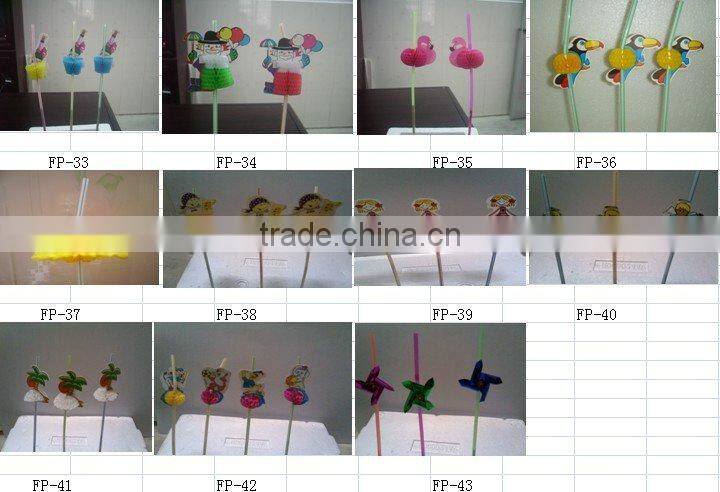 Fruit Drinking straws Umbrella straw210*5mm