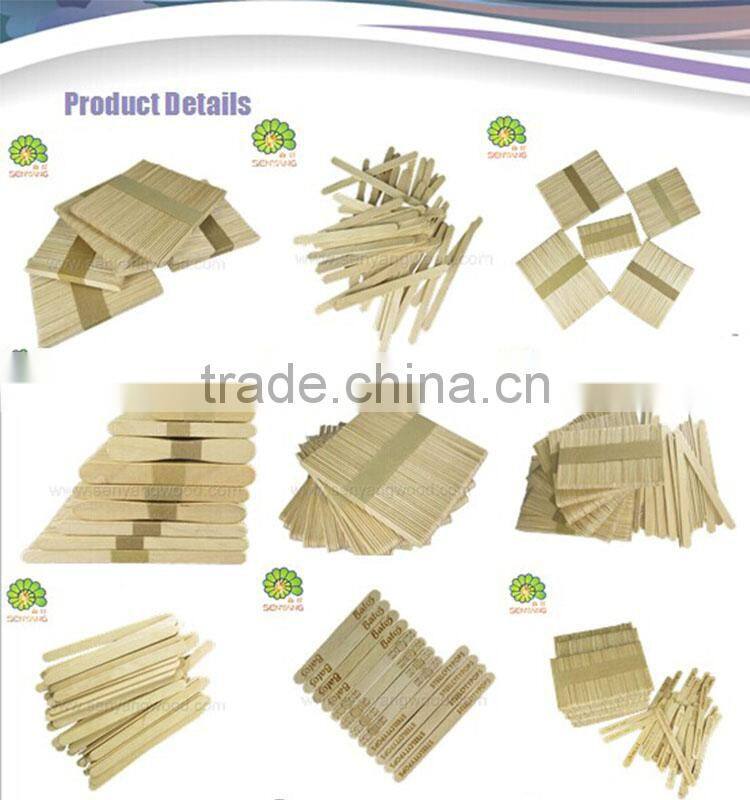 straight edge birch wood ice cream sticks in bulk