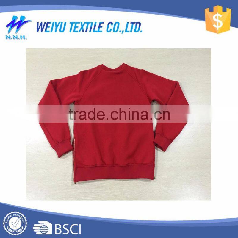 Custom fleece mens blank long sleeve t shirts