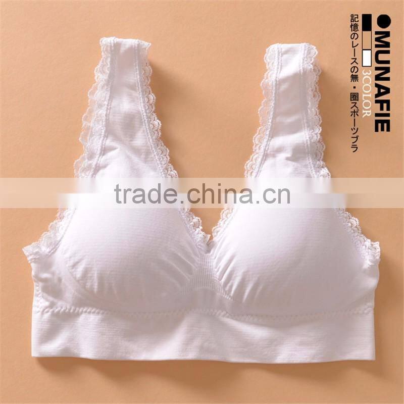 Latest design ladies sexy munafie sports bra