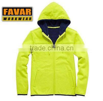 Man cotton polar fleece fabric outdoor jacket