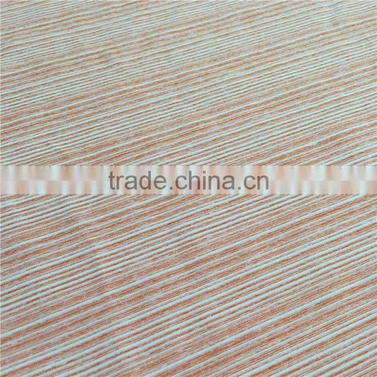 New Arrival Cool Stripe Orange Knit Single Jersey Fabric