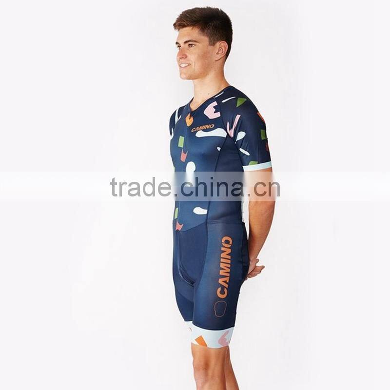Quick dry and comfortable lycra triathlon club suit from Kroad triathlon suit manufacturers