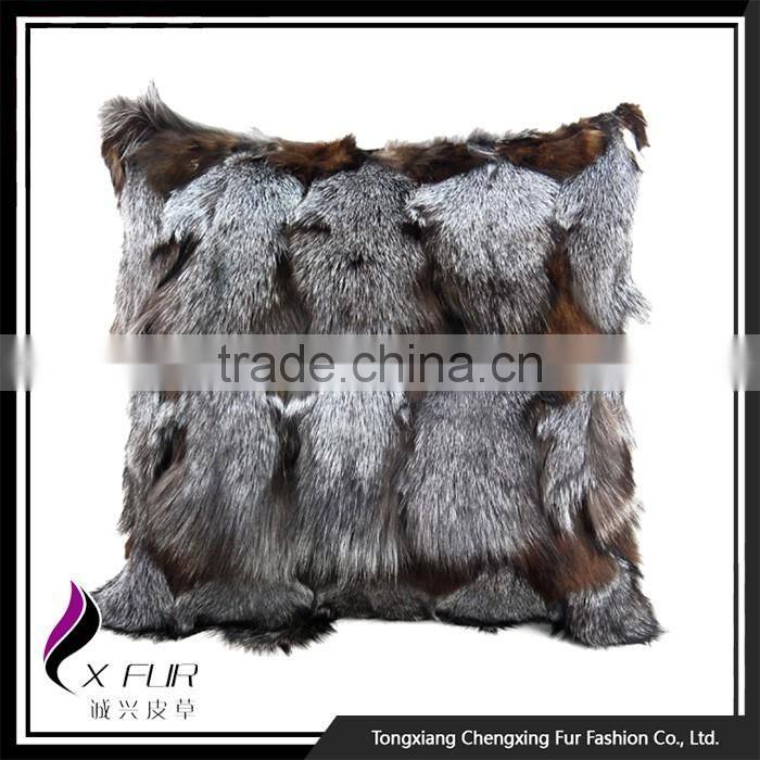 CX-D-06C Fashion Promotion Fox Fur Pillow Cushion Case
