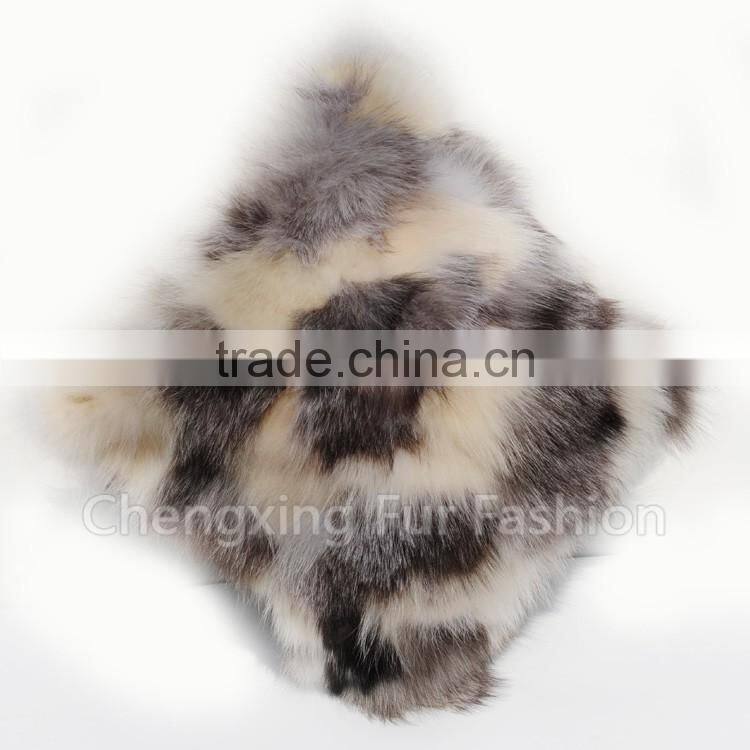 CX-D-33G Real Fox Fur Christmas Decoration Pillows Cushion Cover Pillow Case