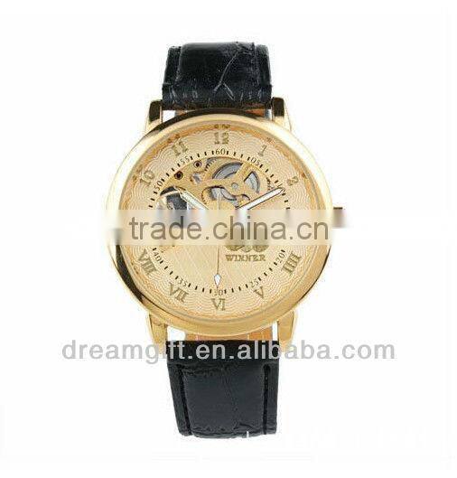 2013 high-end mechanical watches automatic movement made hollow chains wathces couple watches fashion shel