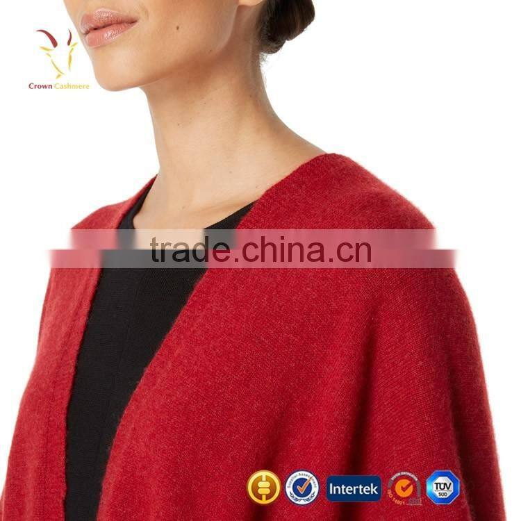 Red Cashmere Scarf Wrap Solid Colored Shawl Wraps