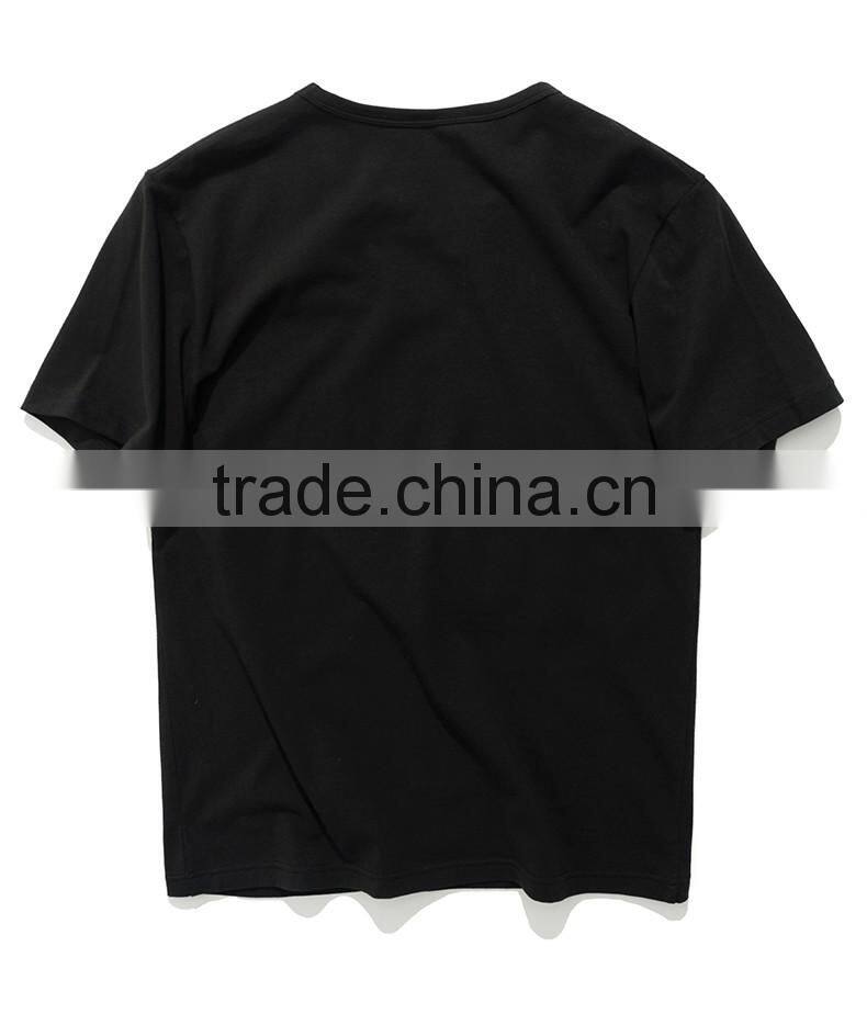 2017 fashion design clothing Hip hop style sublimation black shirt sleeve oversized tshirt