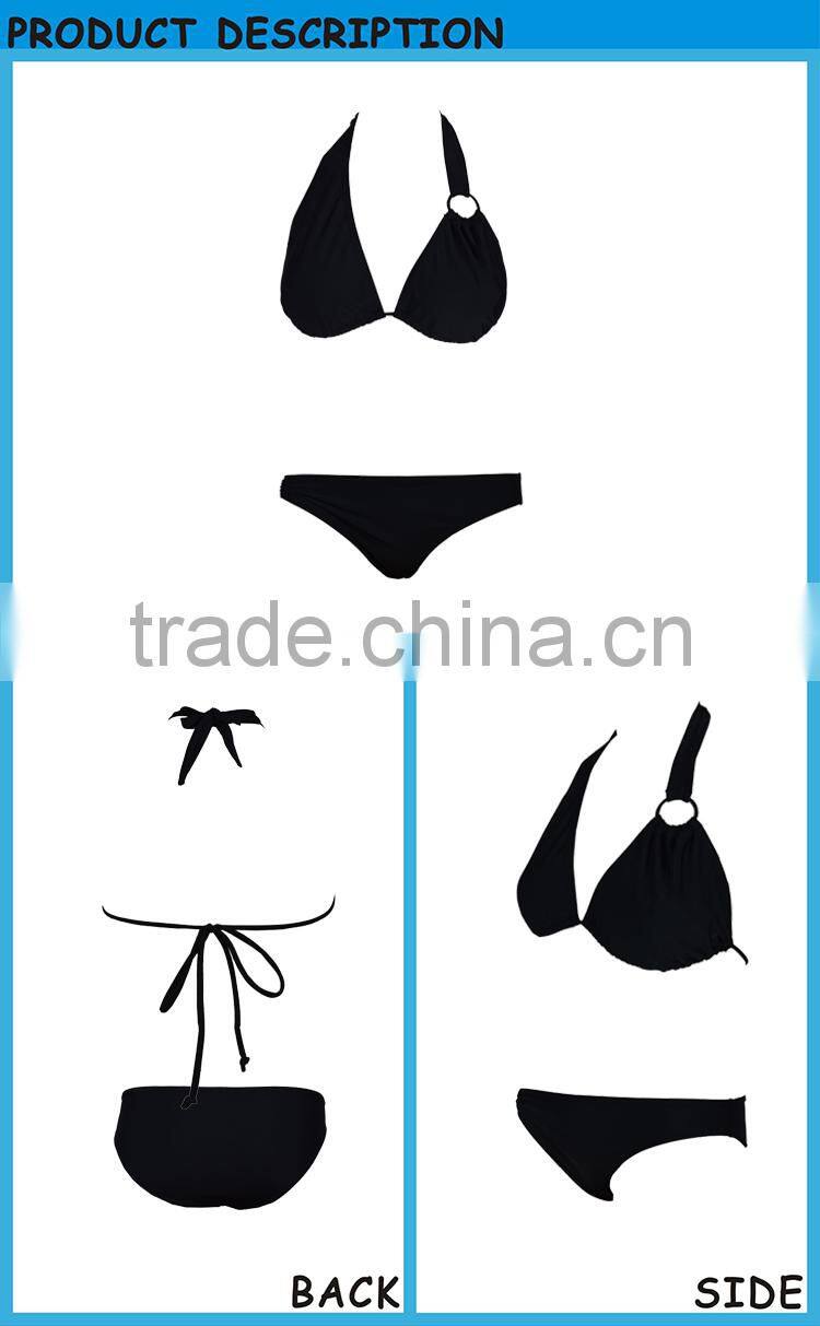 Black Bikini Woman Ladies Swimwear