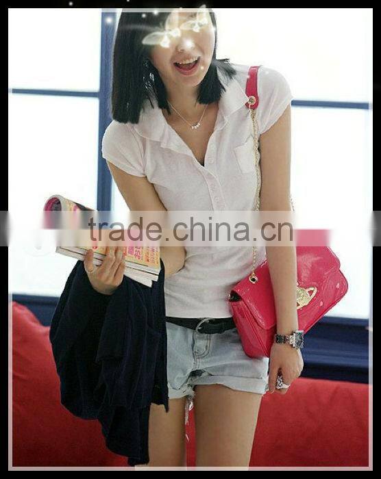 Ladies Long Jersey Fitted Polo Dress shirt 201309