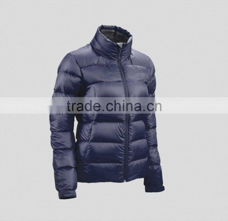 High quality winter down jacket nylon navy jacket windproof