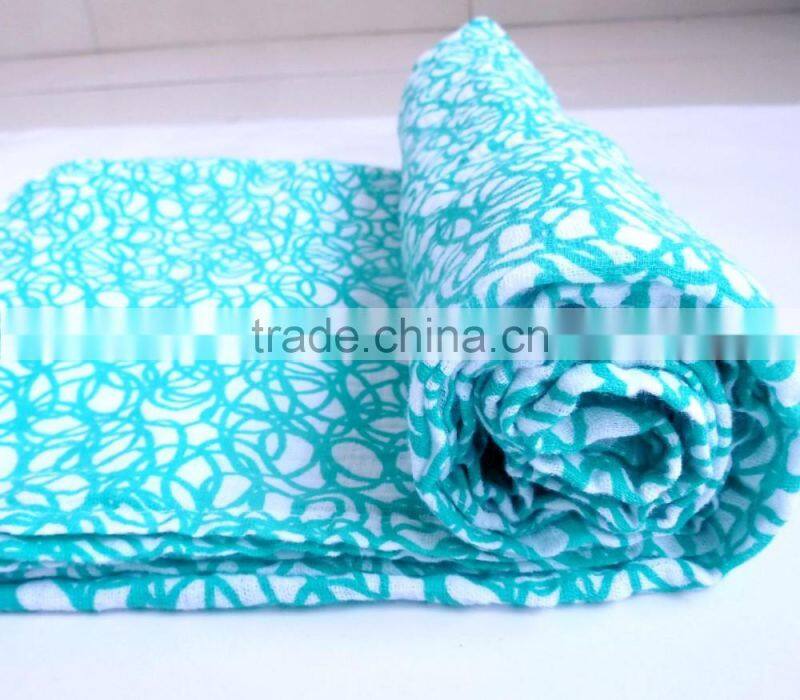 Muslin Swaddle Blankets-Huge 47X47"-Organic-Unisex-Gift Included
