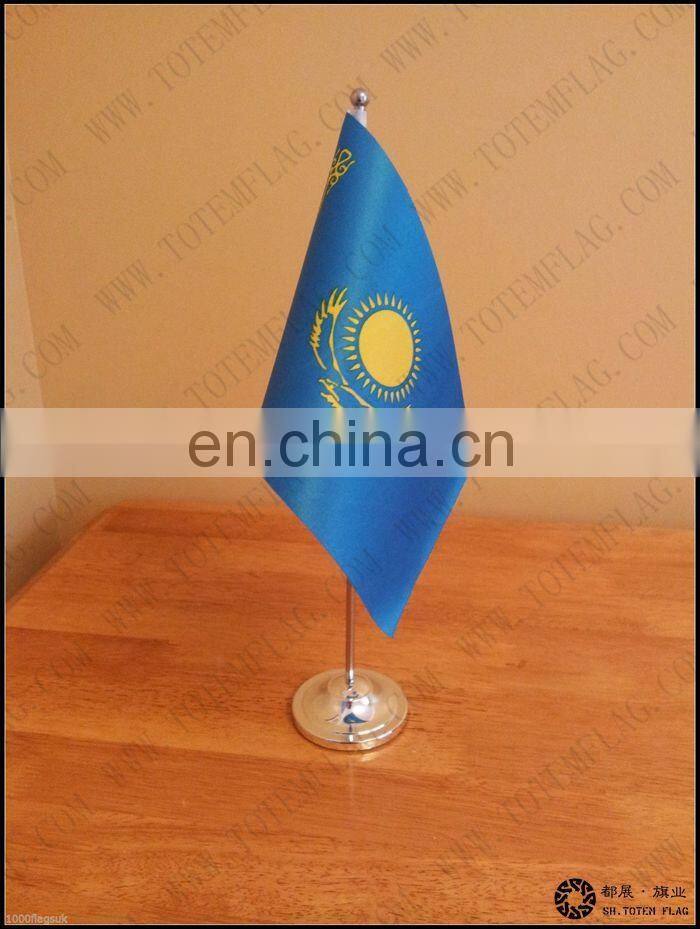 Kazakhstan Table Flag , Kazakhstan Desk Flag