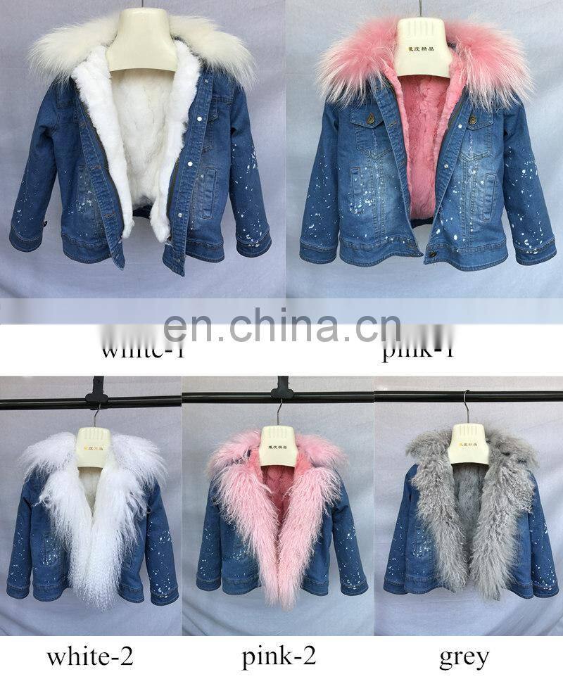 Newest Baby Products China Suppliers Child Genuine Rabbit Fur Kids Winter Clothes