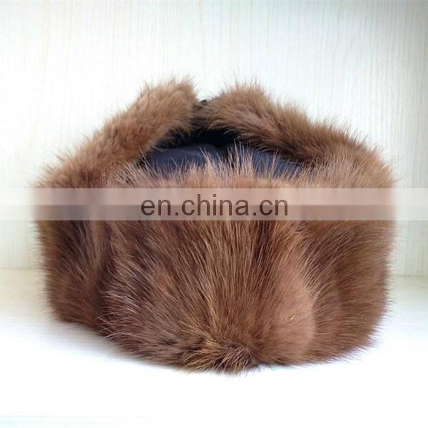 Round Leifeng fur hat of russian style