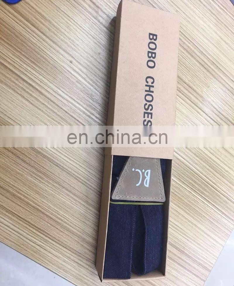 2017 Hot sale custom Jeans material kids suspenders