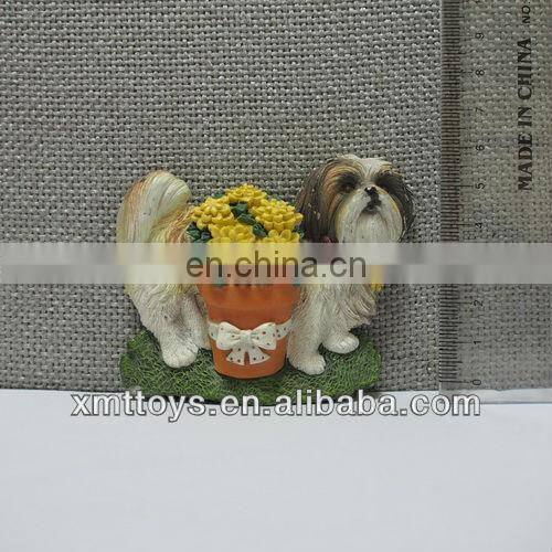 3d sourvenir dog shaped fridge magnet
