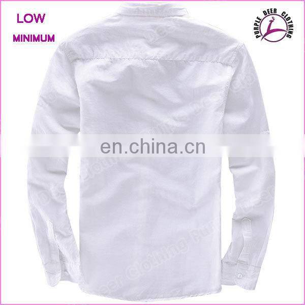 Latest shirt desing for men white shirt fabric plain dress shirt